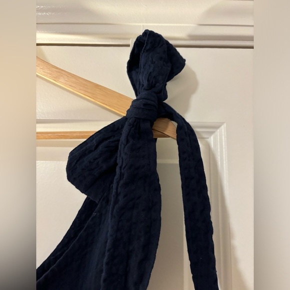 Crown & Ivy One Shoulder MIDI Dress - Navy - Womens Small Preppy Coastal Grandma - Picture 6 of 9